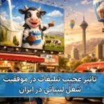 تاثیر عجیب تبلیغات در موفقیت شغل لبنیاتی در ایران